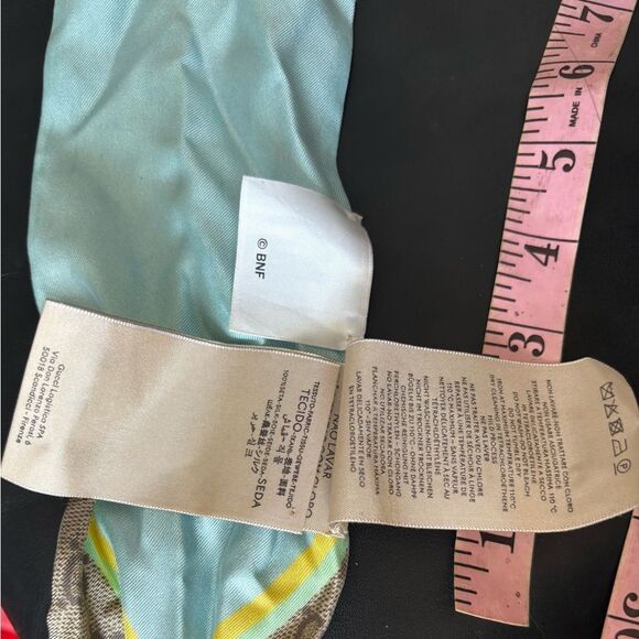 GUCCI Scarf Neck Bow headband Banana Cat Rainbow scarf Celeste Bandeau accessory - Picture 6 of 10